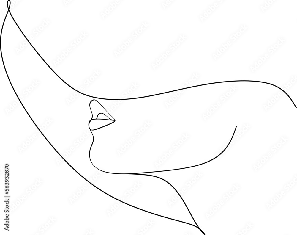 Abstract linear woman in hat. Minimal portrait. Head fashionable accessory. One line continuous. Beauty and glamour concept. Cap headgears for lady. Hand drawn vector illustration. Abstract linear woman in hat. Minimal portrait. Head fashionable accessory. One line continuous. Beauty and glamour concept. Cap headgears for lady. Hand drawn vector illustration.
