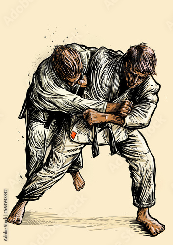 Judo throw (ID: 563933842)