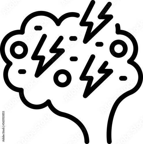 Brainstorming icon outline vector. Clinic medicine. Hospital room