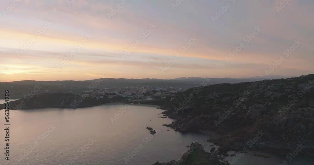 Stunning orange sunrise over calm sea Stunning orange sunrise over calm sea