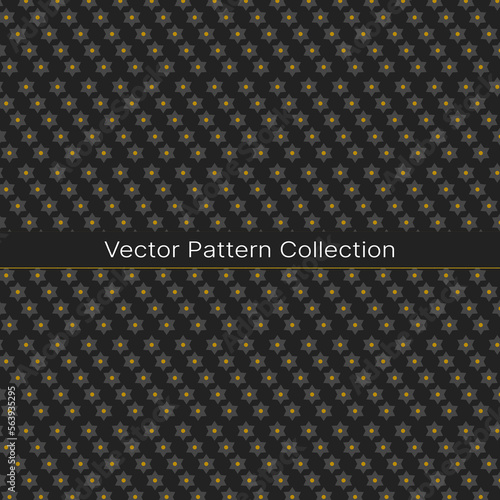 Elegant seamless pattern set. Vector illustration for fashion design. Packing element for label, background Japanese geometric pattern. The color can be changed if needed. Eps10 vector.