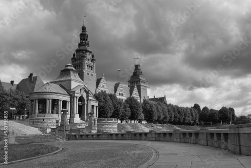 The old Hakenterrasse in Szczecin , Poland photo