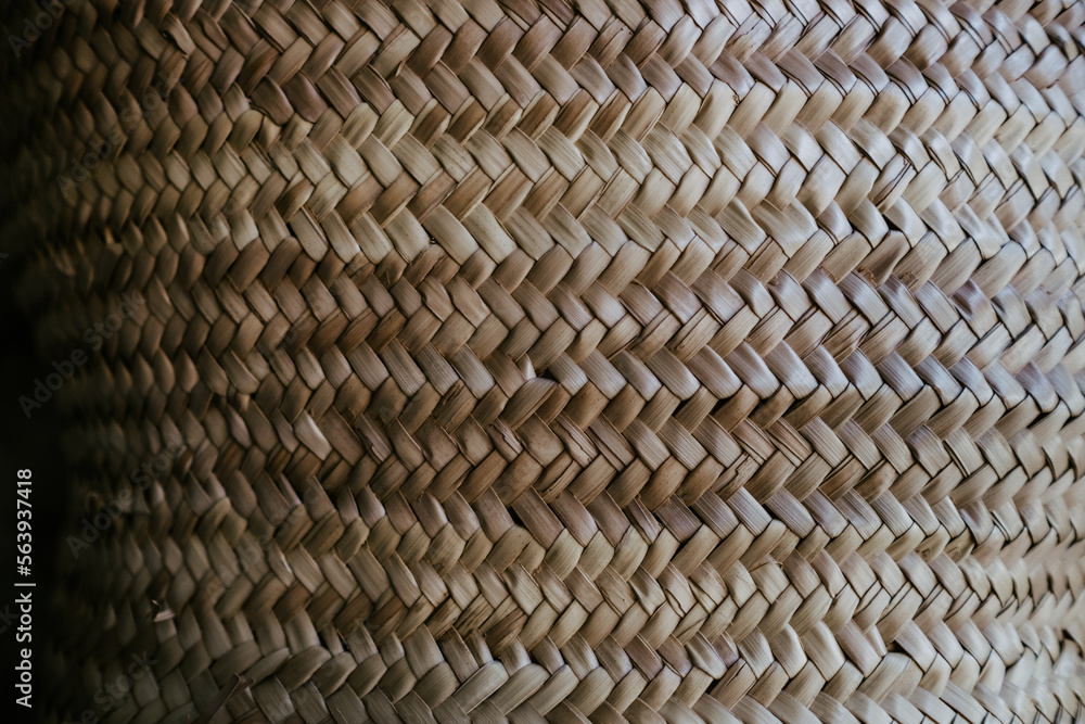 Close Up of woven basket texture, brown background Close Up of woven basket texture, brown background