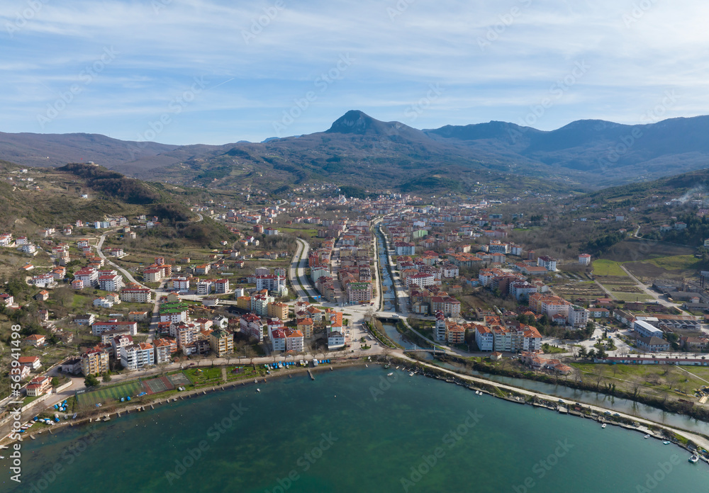 Kastamonu Province, Cide District offers a unique view with its large beach and greenery