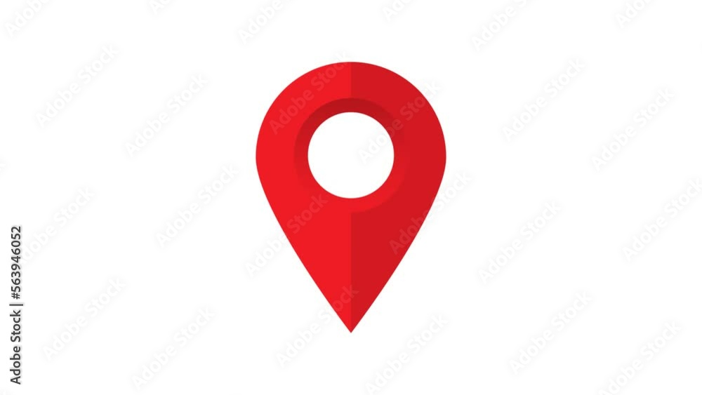 Red GPS Location Pin pointer animated icon on white background, 8 different movements, alpha channel included. Red GPS Location Pin pointer animated icon on white background, 8 different movements, alpha channel included.