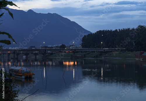 Bridge over a river  Kashmir