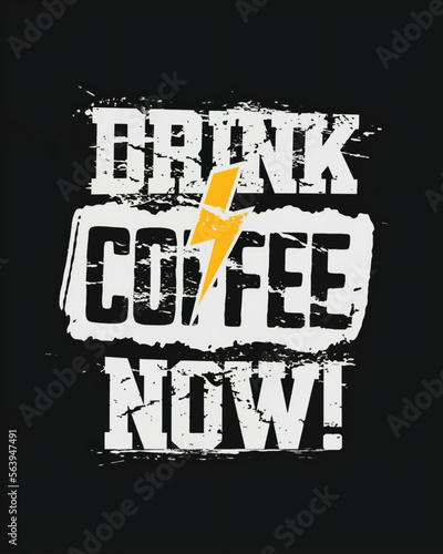 Design poster drink coffee template on blackboard background with vintage hand-drawn food 
 text illustrations. stock illustration