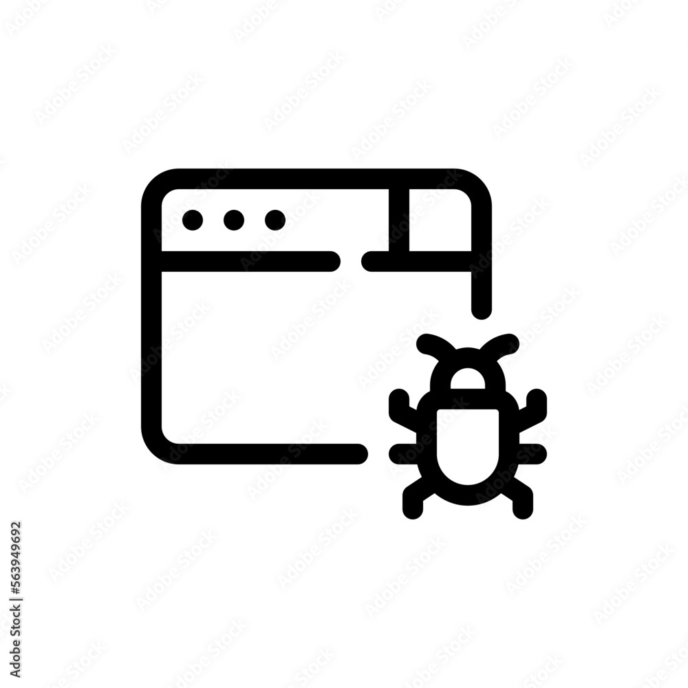 bug line icon bug line icon