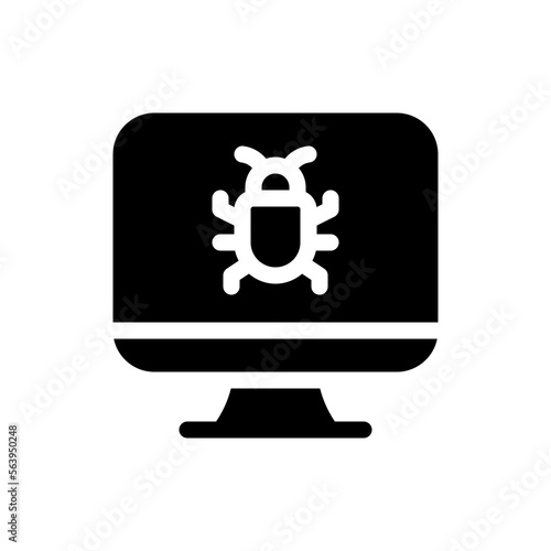 bug glyph icon