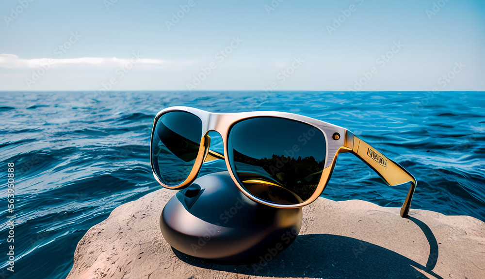 Tropical Bliss: Fashionable Sunglasses for a Relaxing Beach Vacation by the Sea
