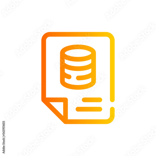 database gradient icon
