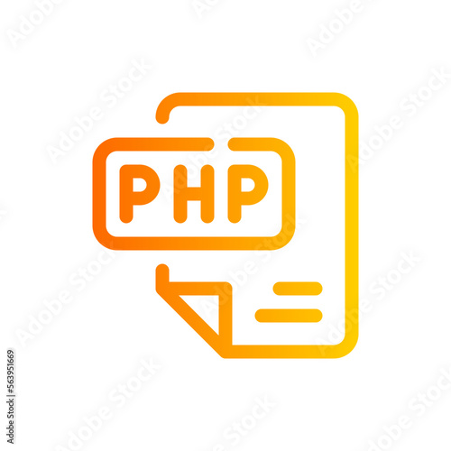 php gradient icon