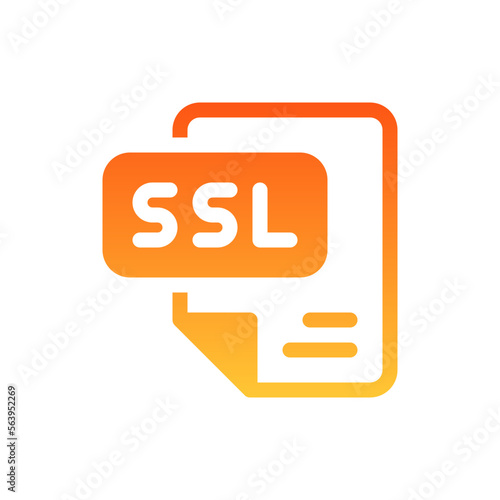 ssl flat gradient icon