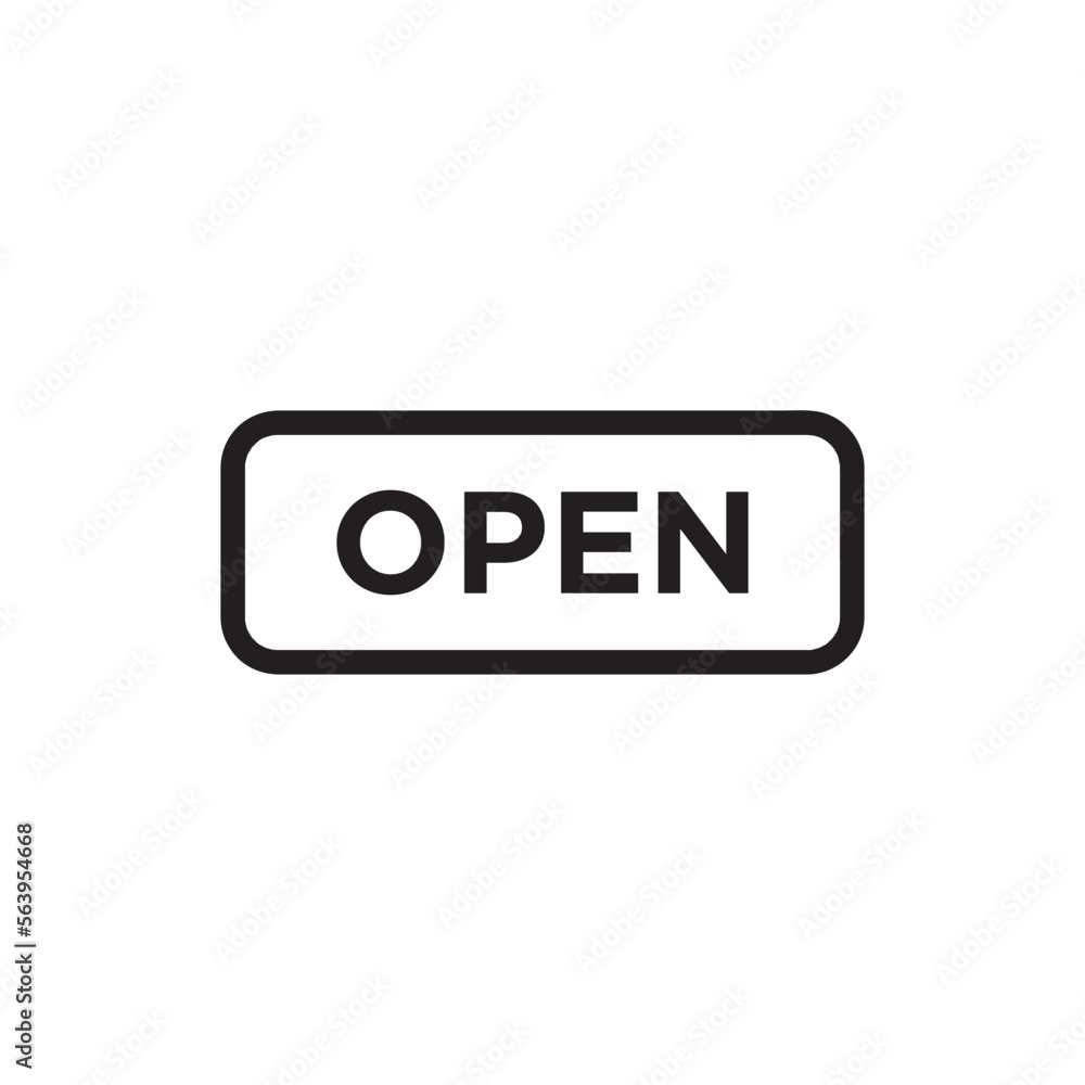 Open Hanging Icon, Open Hanging Illustration Open Hanging Icon, Open Hanging Illustration