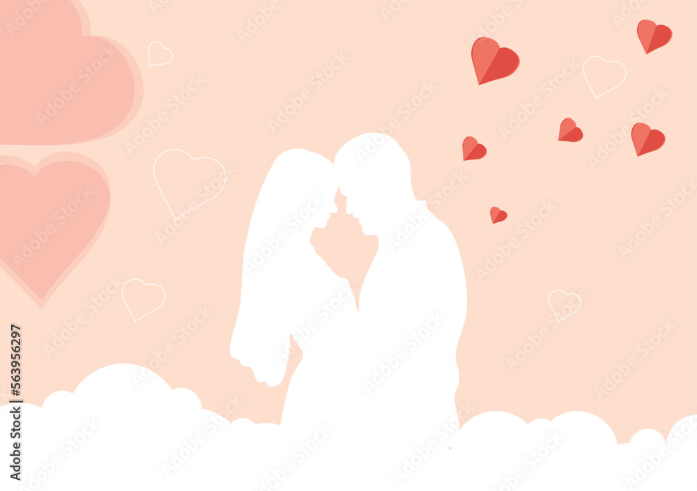 Valentine's Day. People in love. vector illustration Valentine's Day. People in love. vector illustration