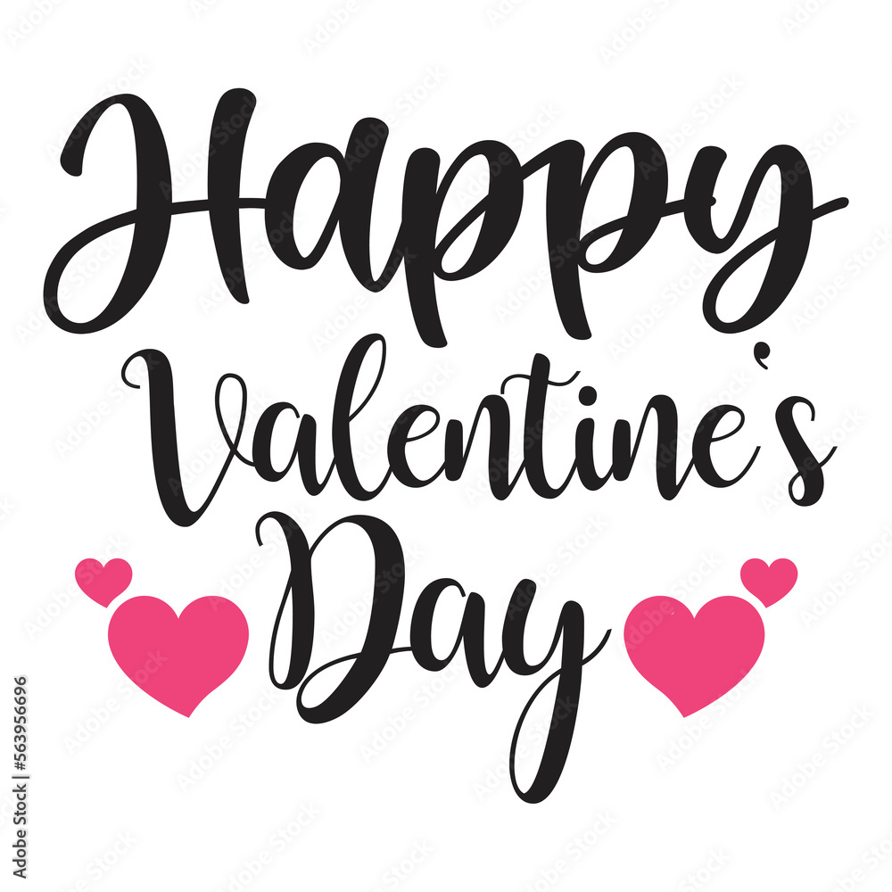 Happy valentine's day t-shirt print template