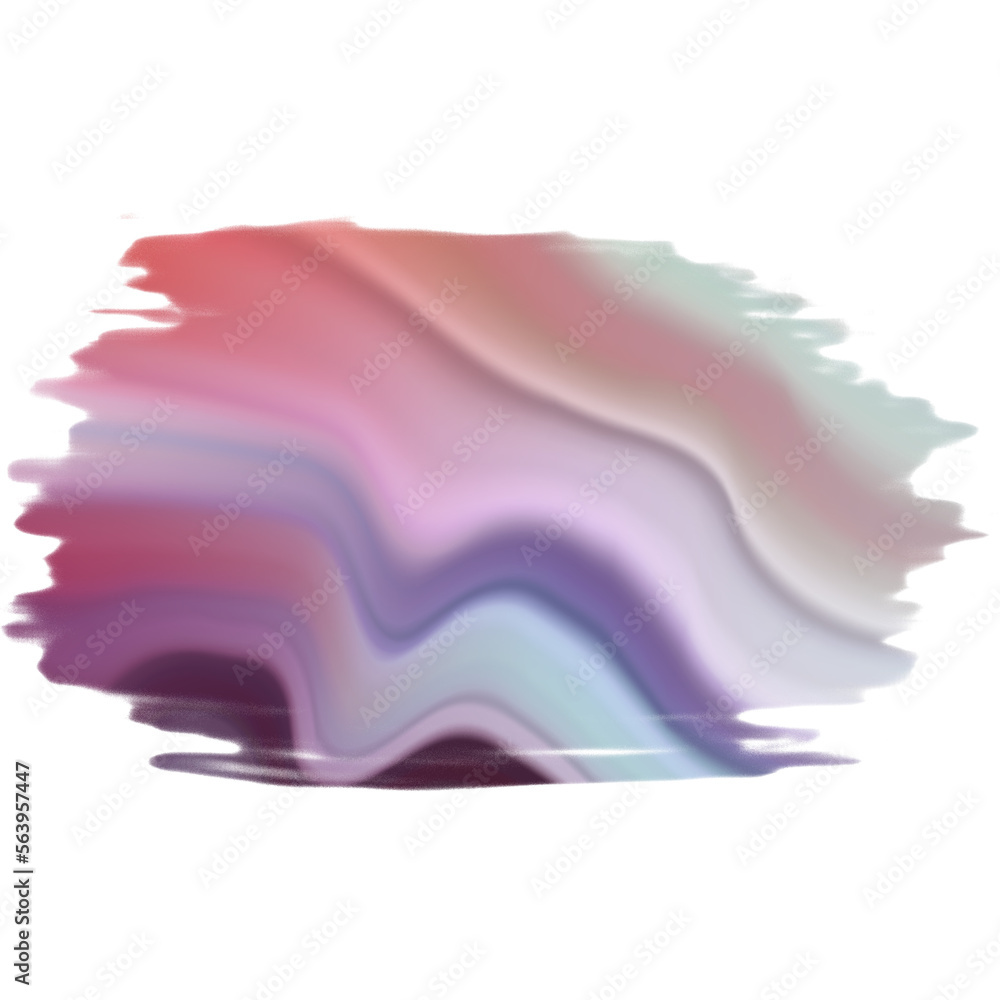 Brush stroke with color wave texture illustration Brush stroke with color wave texture illustration
