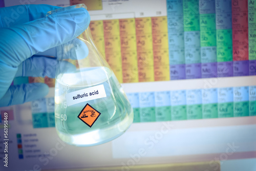 sulfuric acid and periodic table of elements photo