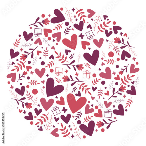 Motifs Saint Valentin - C≈ìurs et dessins autour de l'amour et de la f√™te des amoureux photo