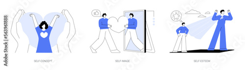 Personal image abstract concept vector illustrations.
