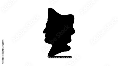 Christopher Columbus silhouette