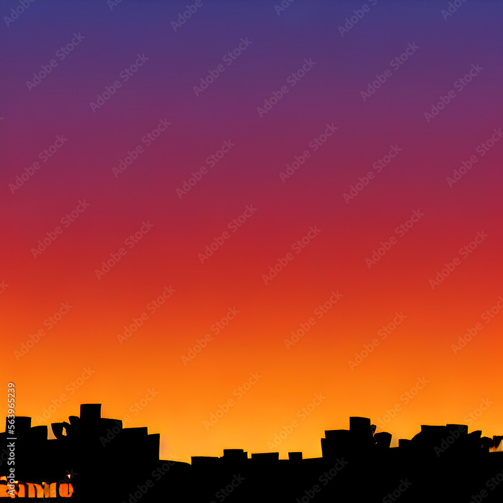 Minimalis Sunset Background 