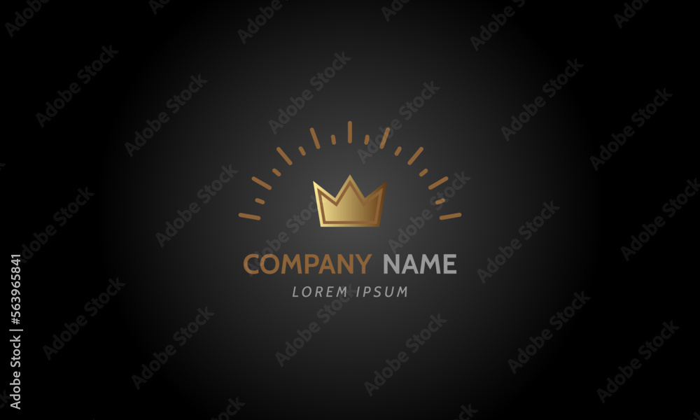 Crown logo. King, queen, award, vip symbol. Vector illustration Crown logo. King, queen, award, vip symbol. Vector illustration