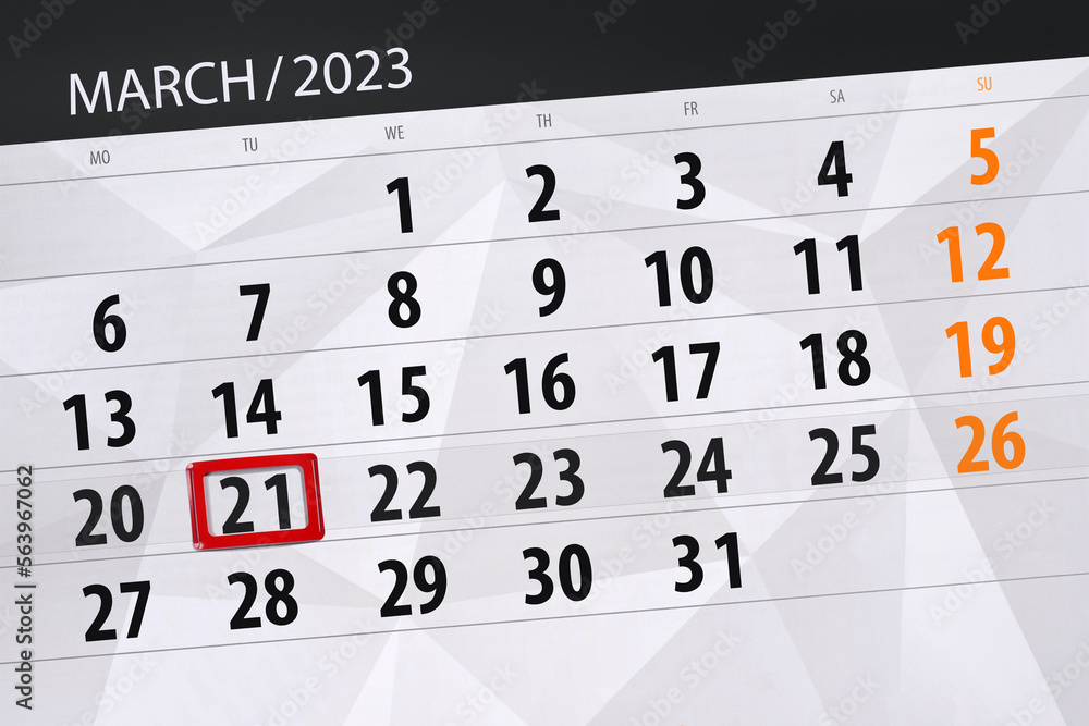 Calendar 2023, deadline, day, month, page, organizer, date, march, tuesday, number 21 Calendar 2023, deadline, day, month, page, organizer, date, march, tuesday, number 21