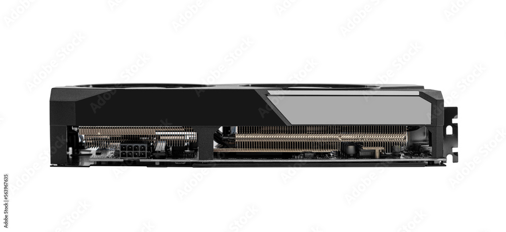 Graphic video card isolated on a white background. Graphic video card isolated on a white background.