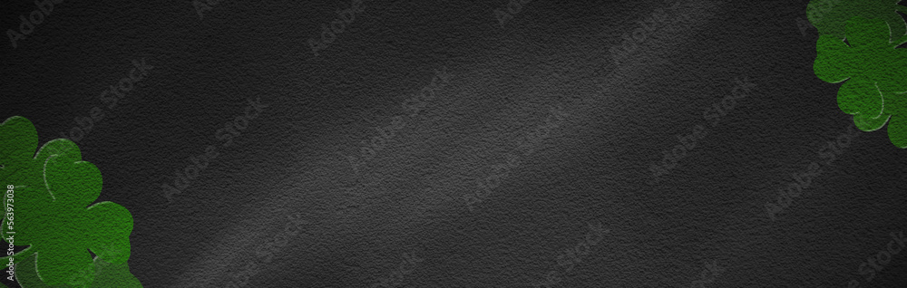 St Patricks day backdrop. Shamrocks over a dark background. St Patricks day backdrop. Shamrocks over a dark background.