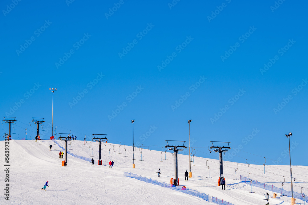 Ski center of Vogel, Triglav natural park, Julian Alps, Slovenia, Europe. Ski center of Vogel, Triglav natural park, Julian Alps, Slovenia, Europe.