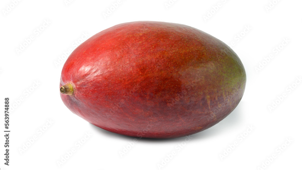 Whole ripe mango on a white isolated background Whole ripe mango on a white isolated background