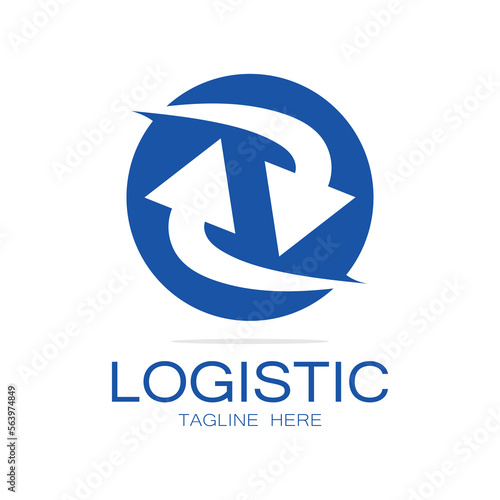 Free Download logistics logo icon illustration vector design  distribution symbol  delivery of goods  economy  finance - GFXLoad