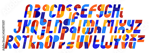 Sport game font, vector ret...