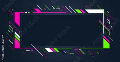 Artistic colorful frame wit...