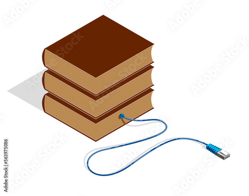 Online reading concept book...