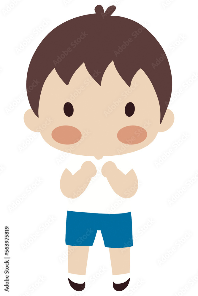 Cute cartoon Boy & Girl Thai student Cute cartoon Boy & Girl Thai student