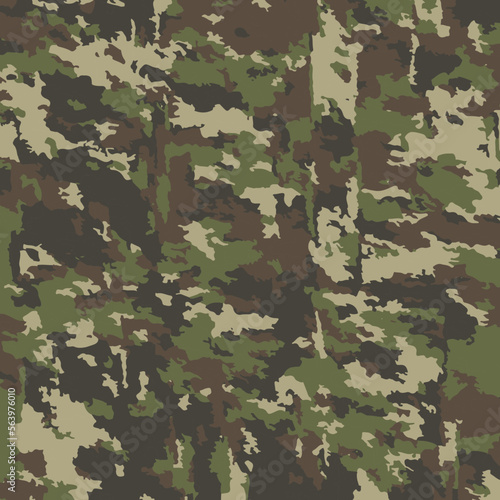 Abstract pattern in green tones imitating military camouflage. Spotted background for fabric, camouflage, texture and textiles.