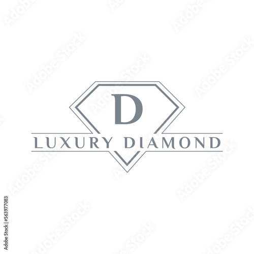 Diamond Icon Logo Design Template