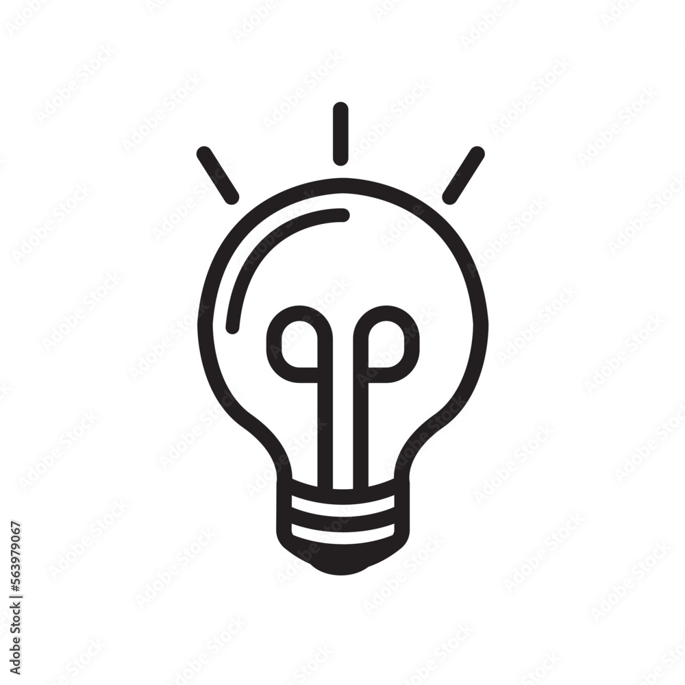 bulb icon design vector template bulb icon design vector template