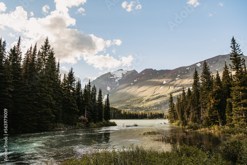 Wallpaper Mural mountains with winding river Torontodigital.ca