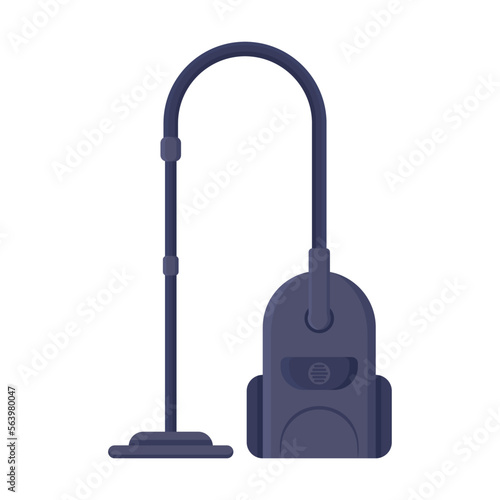 Modern vacuum cleaner for cleaning rooms from dust and dirt. Electronic appliances for home vector illustration. Household, technology, interior concept