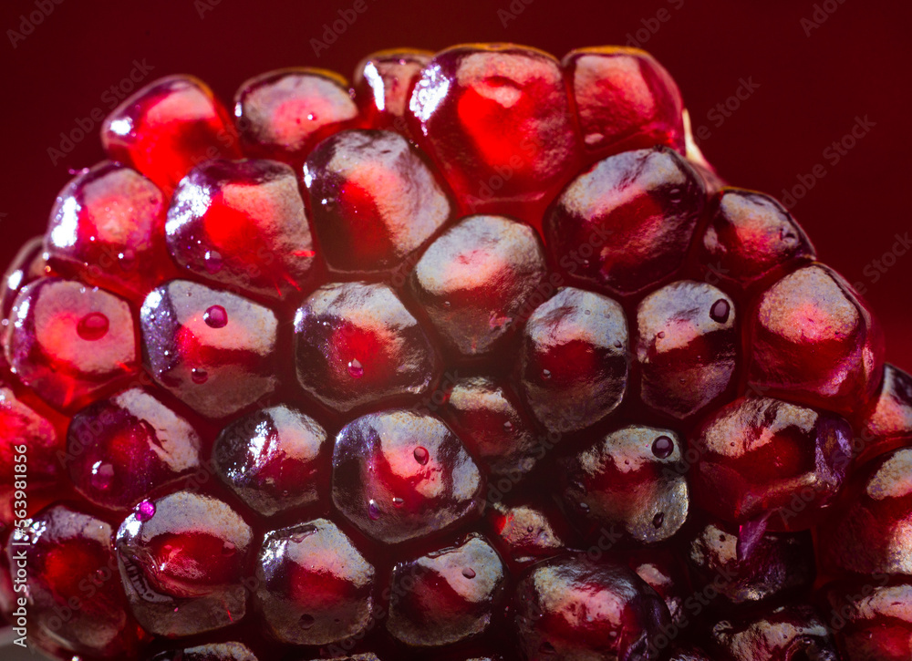 pomegranate seeds Fresh raw peeled fruit macro close up red. pomegranate seeds Fresh raw peeled fruit macro close up red.