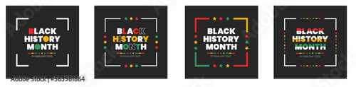 black history month typography text design background. black history month social media post square banner design. Juneteenth Independence Day Background. Freedom or Emancipation day. text design.