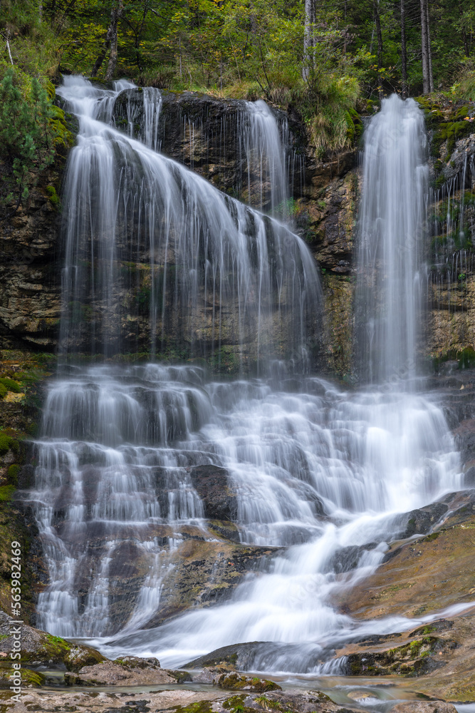 Weissbach Wasserfall bei Inzell, Bayern, Deutschland