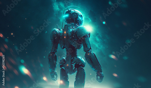 Robot in space
