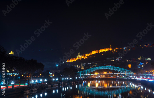 View of night Tbilisi. Georgia