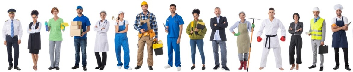 Hr professional people on white