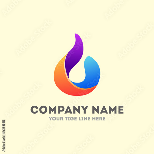 Water drop shape. Water or oil drop. abstract water drops symbols  logo template