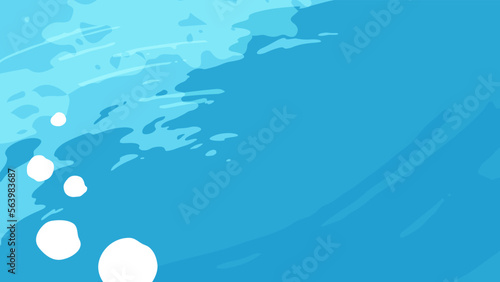 海の底から見上げた水中の背景_16:9